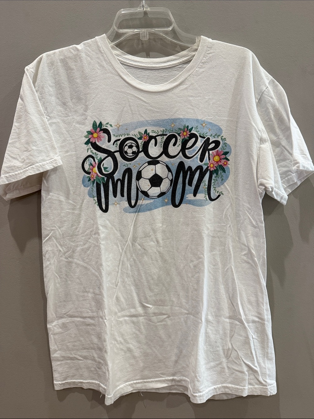 Soccer Mom Graphic Tee - White